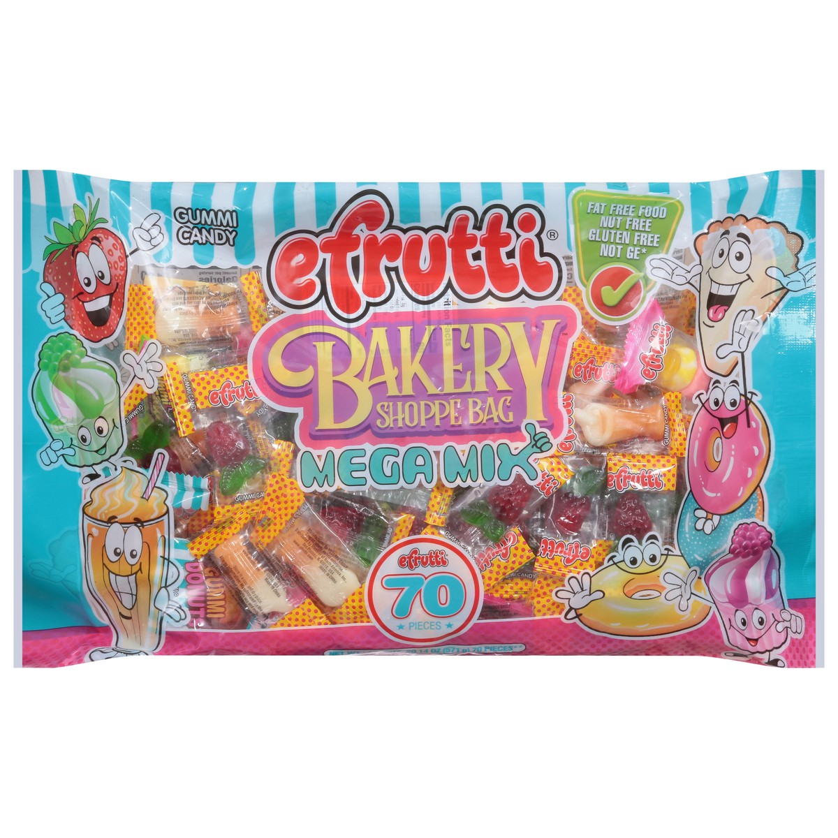 slide 1 of 15, eFrutti Mega Mix Gummi Candy 70 ea, 70 ct
