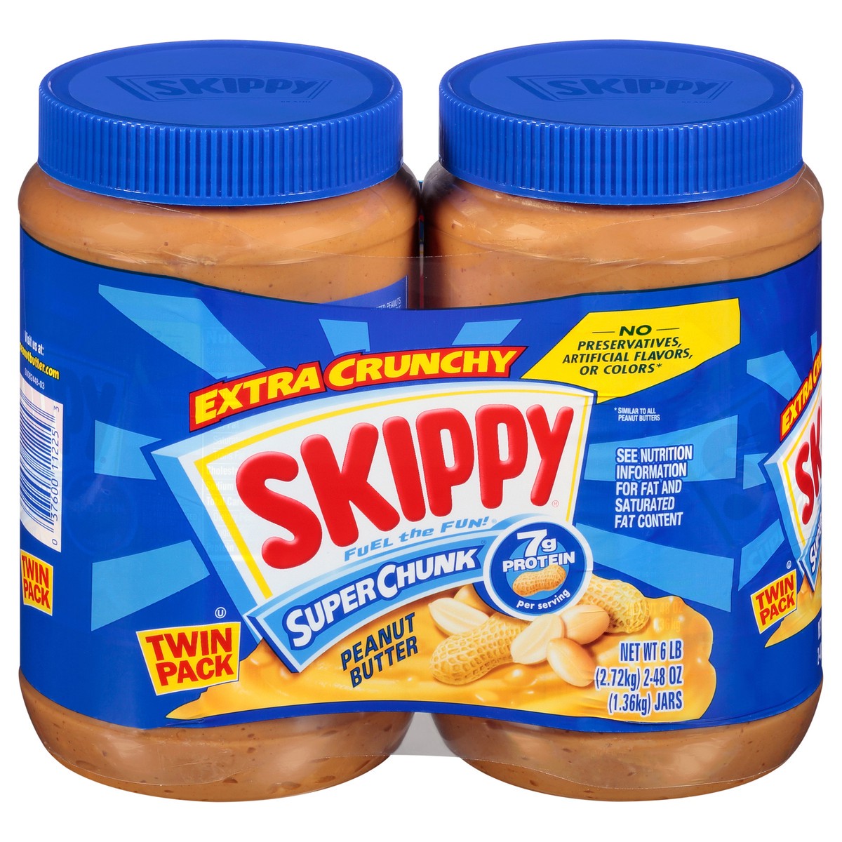 slide 10 of 15, SKIPPY SUPER CHUNK Peanut Butter, 2 ct