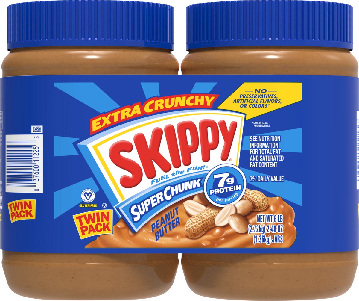 slide 15 of 15, SKIPPY SUPER CHUNK Peanut Butter, 2 ct