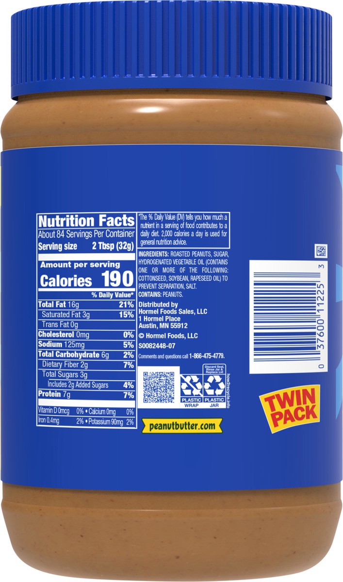 slide 3 of 15, SKIPPY SUPER CHUNK Peanut Butter, 2 ct