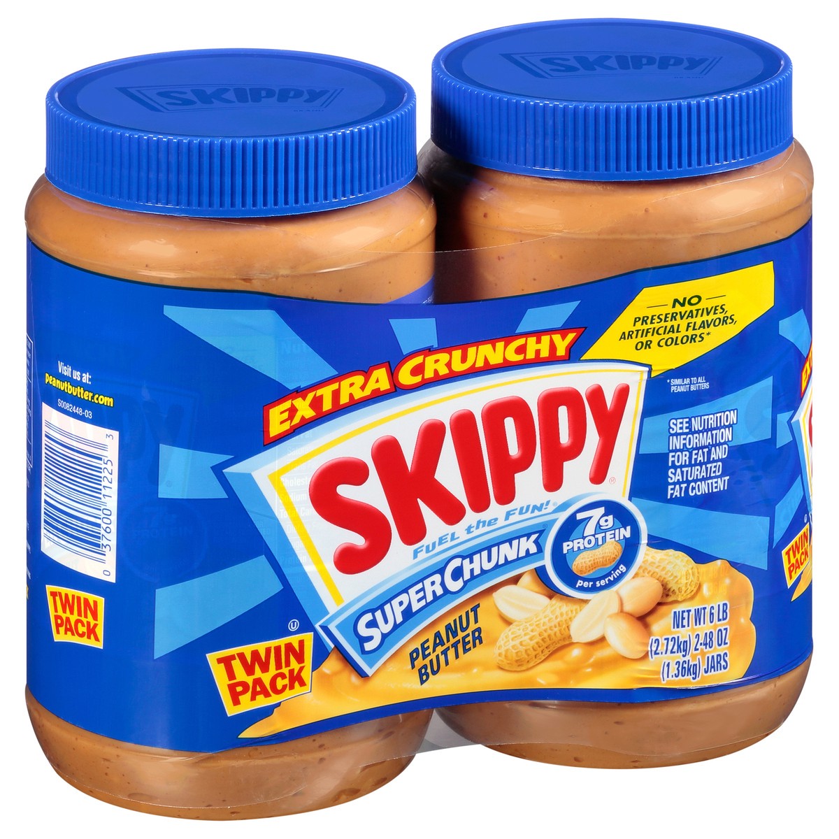 slide 5 of 15, SKIPPY SUPER CHUNK Peanut Butter, 2 ct