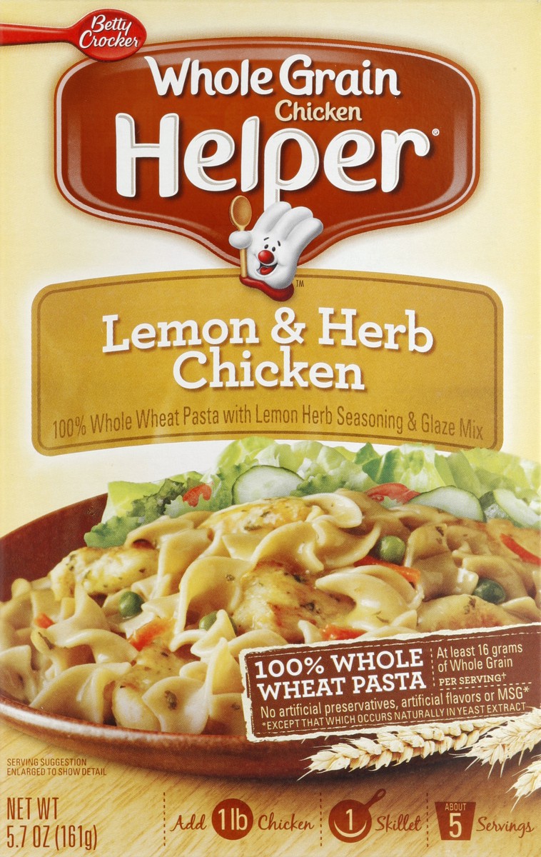 slide 5 of 6, Betty Crocker Lemon & Herb Chicken Whole Grain Chicken Helper, 5.7 oz