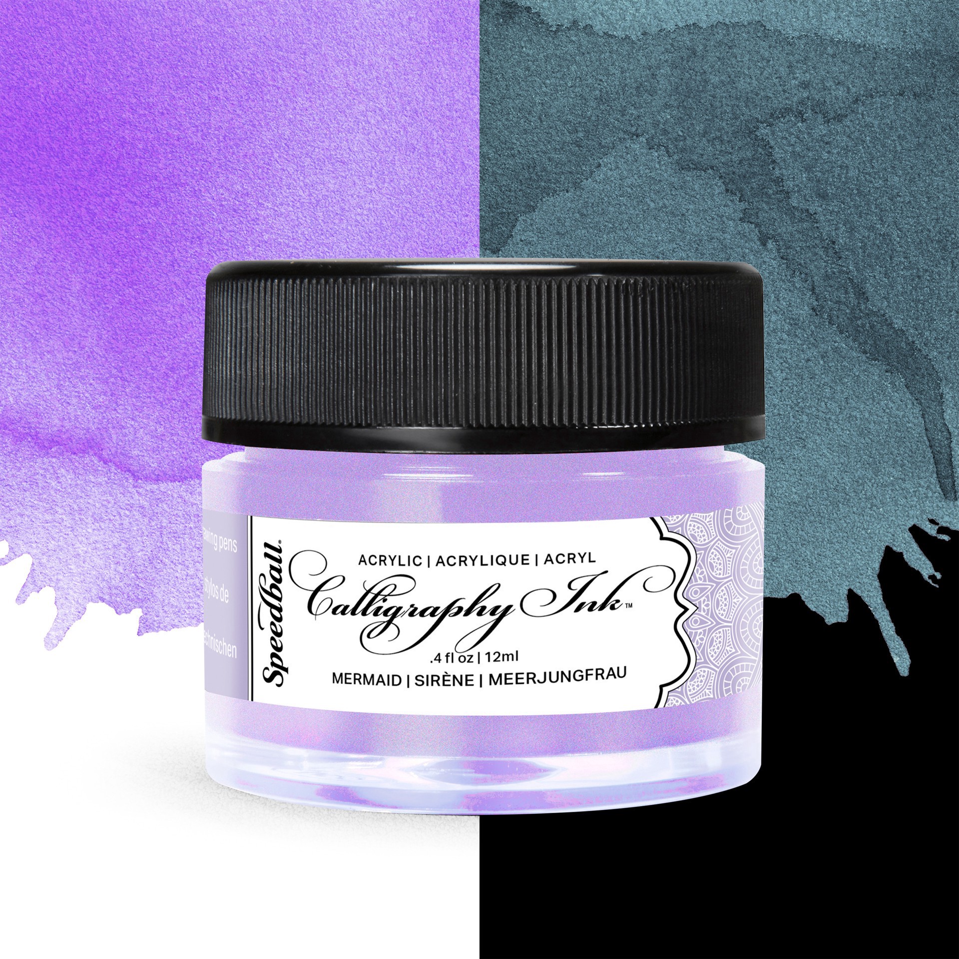 slide 5 of 8, Speedball Iridescent Calligraphy Ink Set, 0.4 fl oz