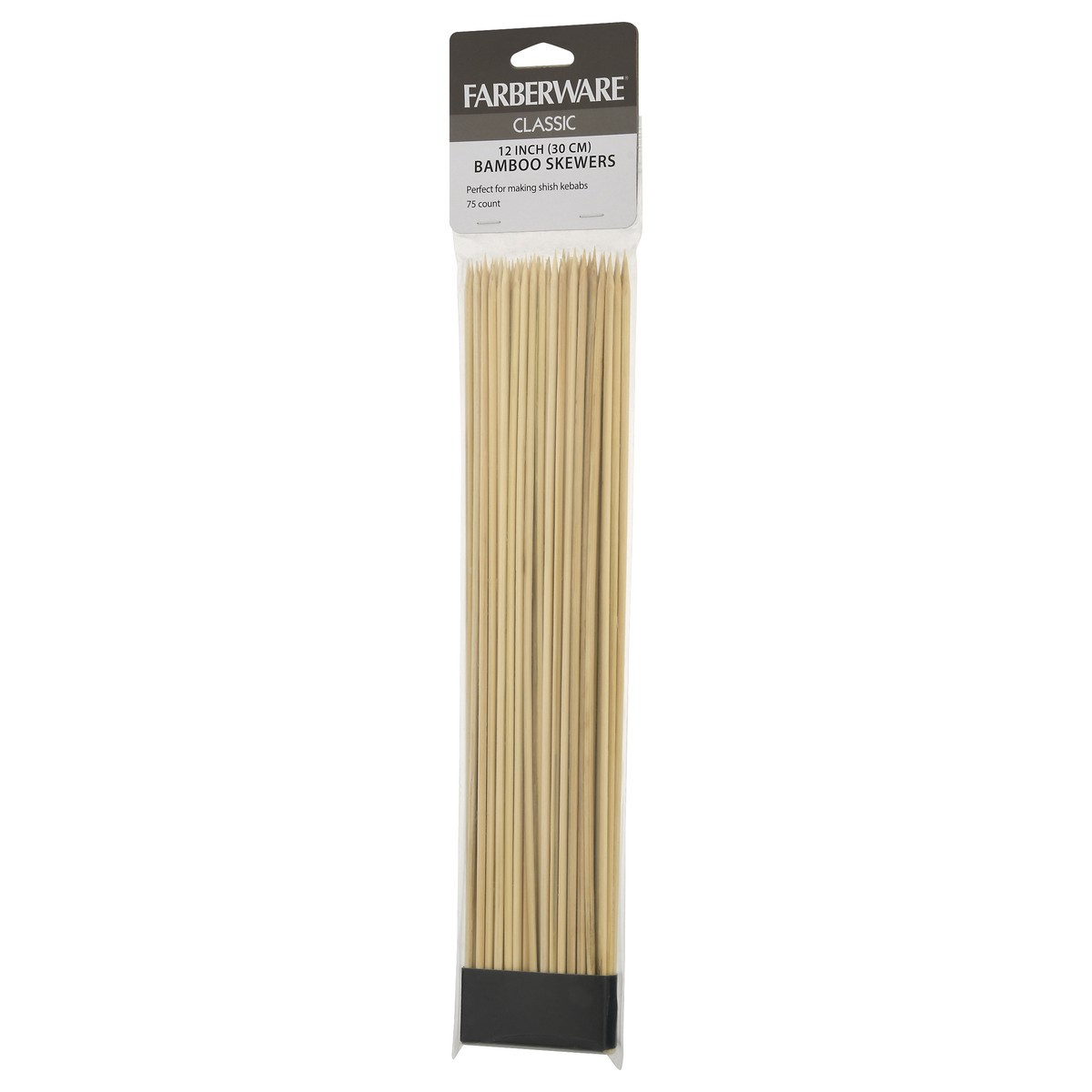 slide 2 of 9, Farberware Bamboo Skewers, Classic, 12 Inch, 75 ct