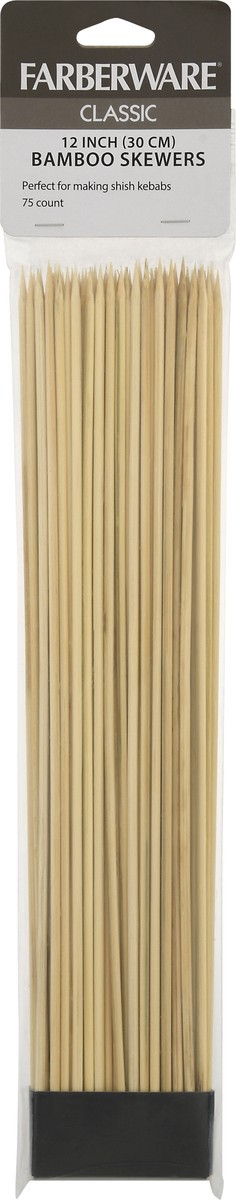 slide 5 of 9, Farberware Bamboo Skewers, Classic, 12 Inch, 75 ct