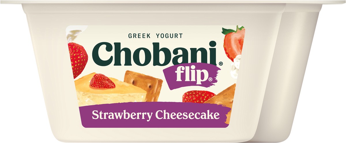 slide 4 of 9, Chobani Flip Strawberry Cheesecake Low Fat Greek Yogurt - 4.5oz, 4.5 oz