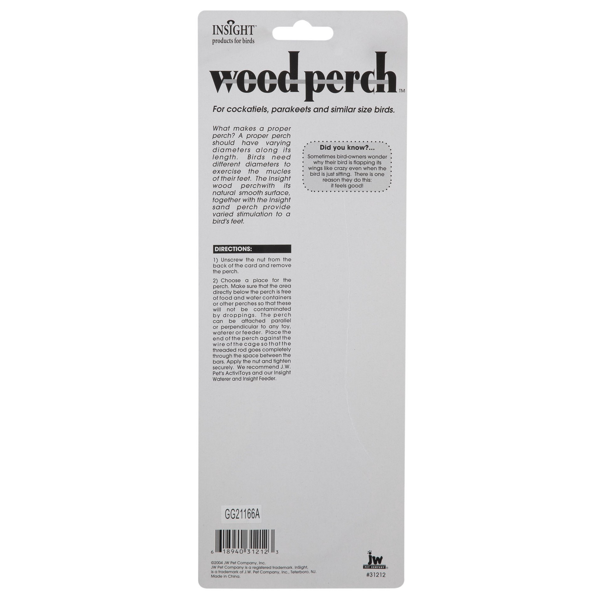 slide 7 of 7, JW Wood Perch, 1 ct