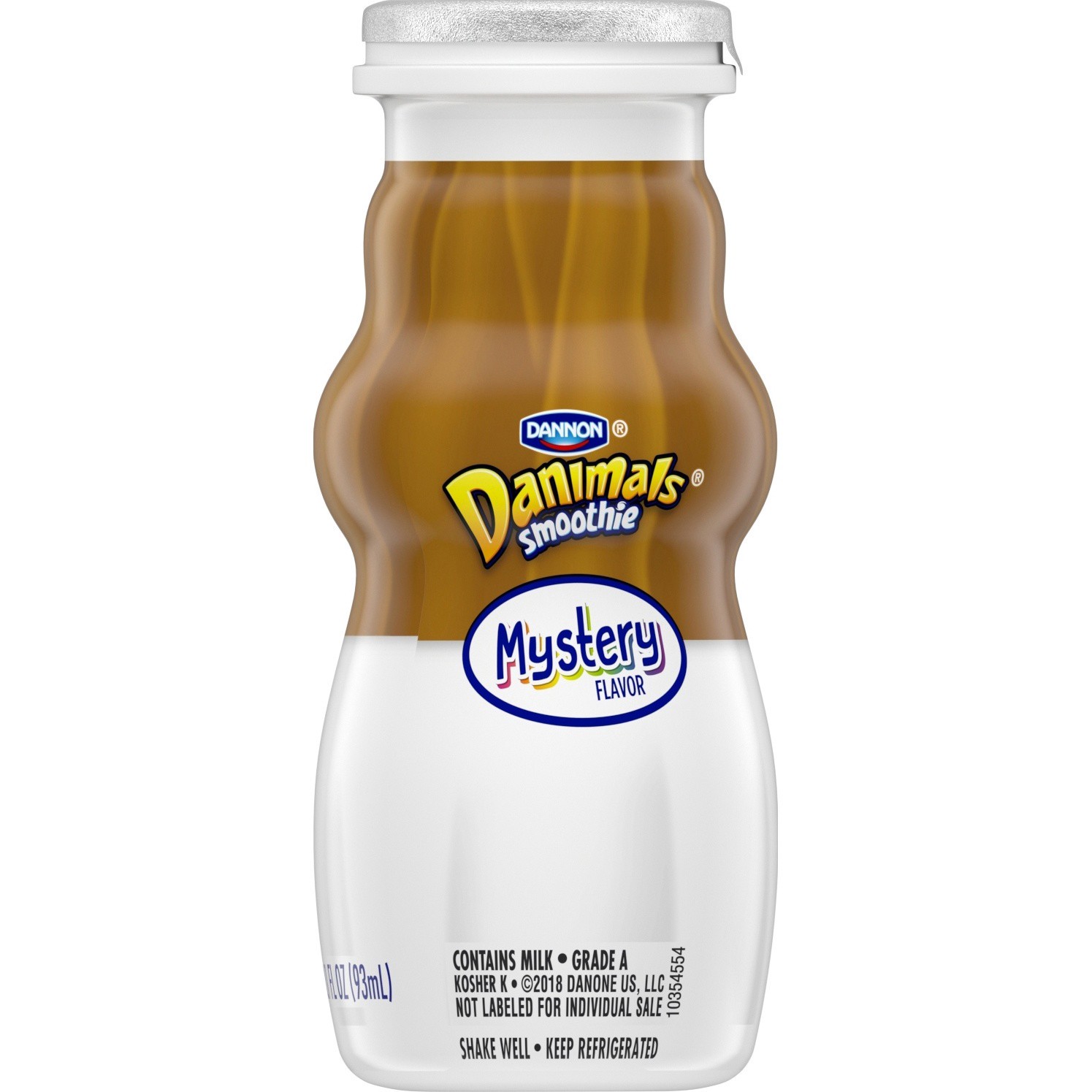 slide 4 of 5, Dannon Mystery Flavor Danimals Yogurt Smoothies, 6 ct; 3.1 fl oz