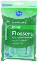slide 1 of 1, Kroger Hi-Performance Mint Flossers, 150 ct