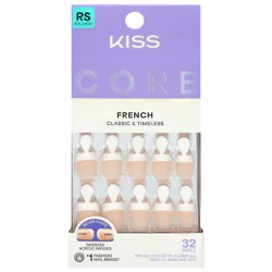 Kiss Core If You Dare French Real Short Nails - 32 ea