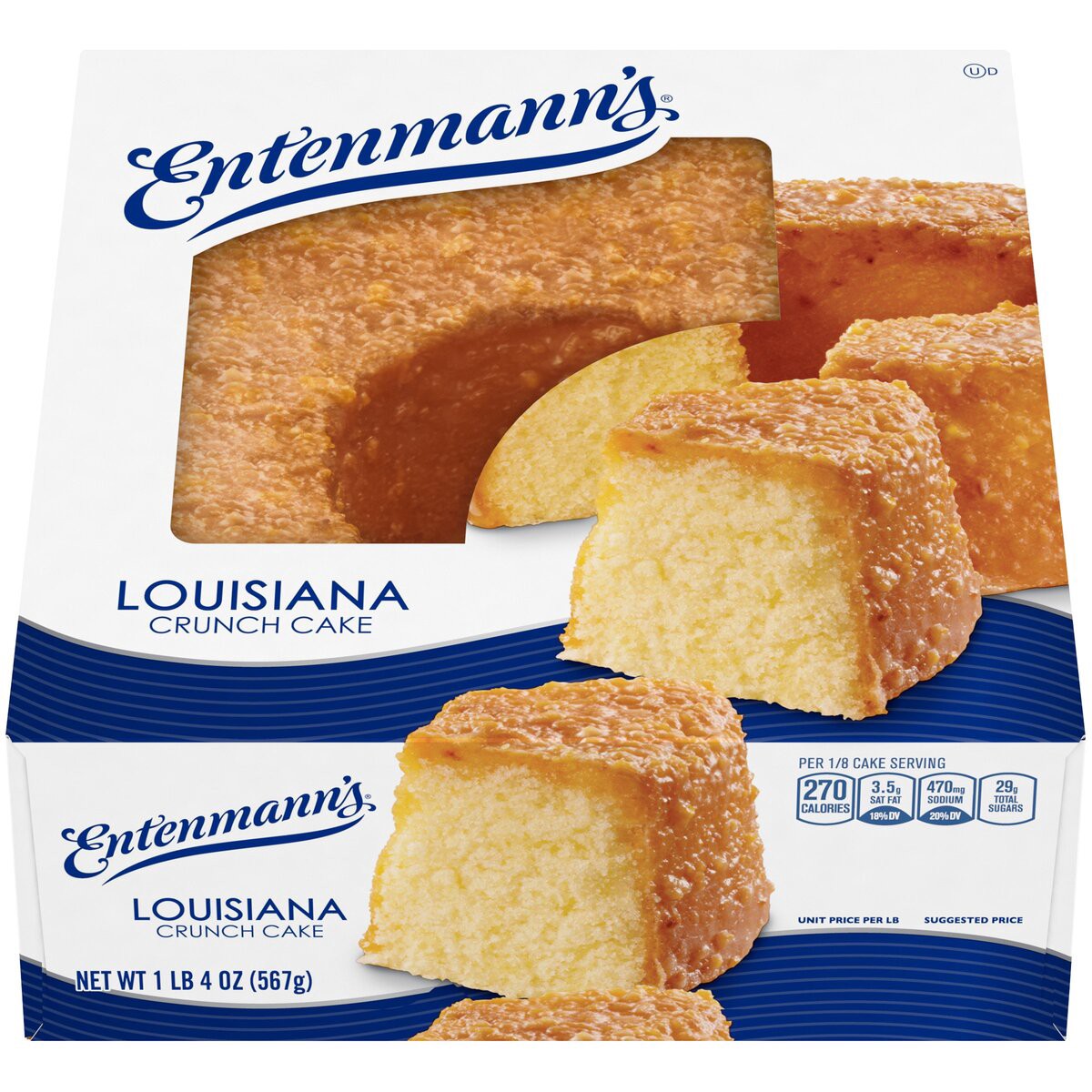 slide 1 of 6, Entenmann's Louisiana Crunch Cake, 20 oz, 1 ct