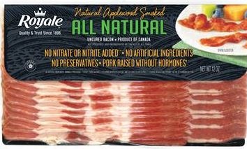 slide 1 of 1, Royal Applewood Bacon, 12 oz