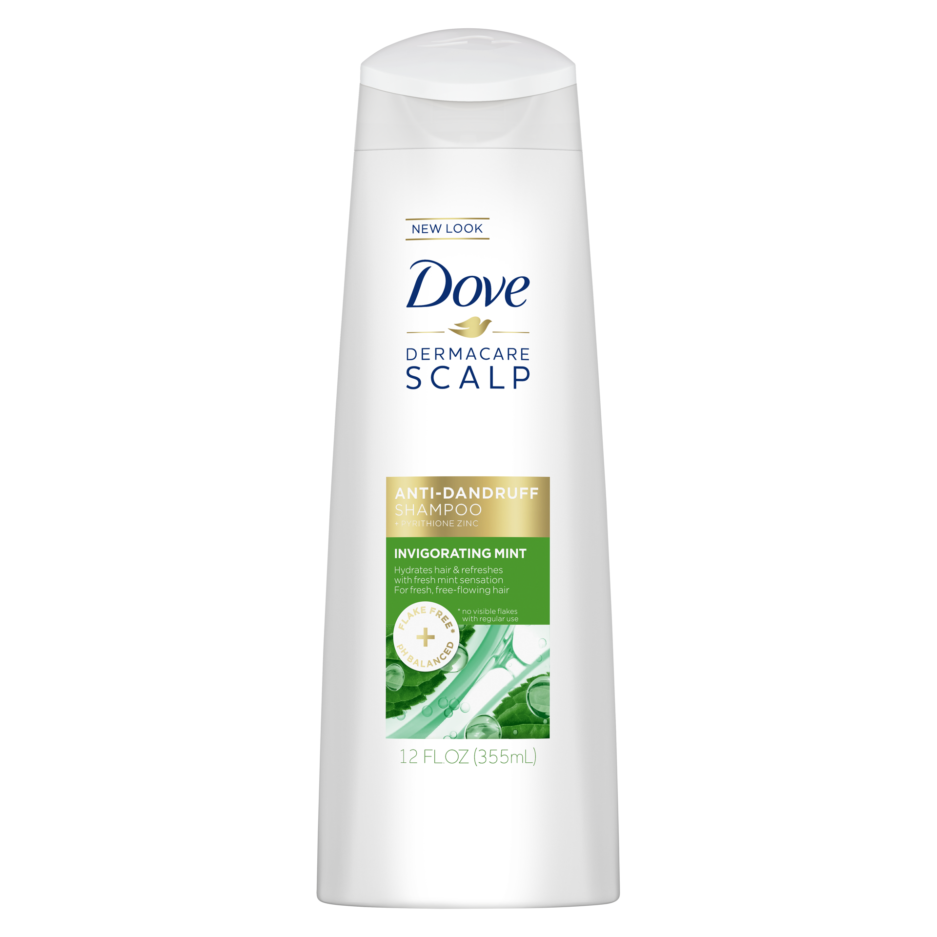 slide 4 of 4, Dove Anti-Dandruff Shampoo Invigorating Mint, 12 FO, 12 fl oz