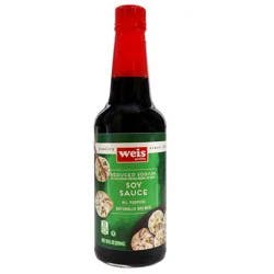 Weis Quality Less Sodium Soy Sauce - 10 fl oz