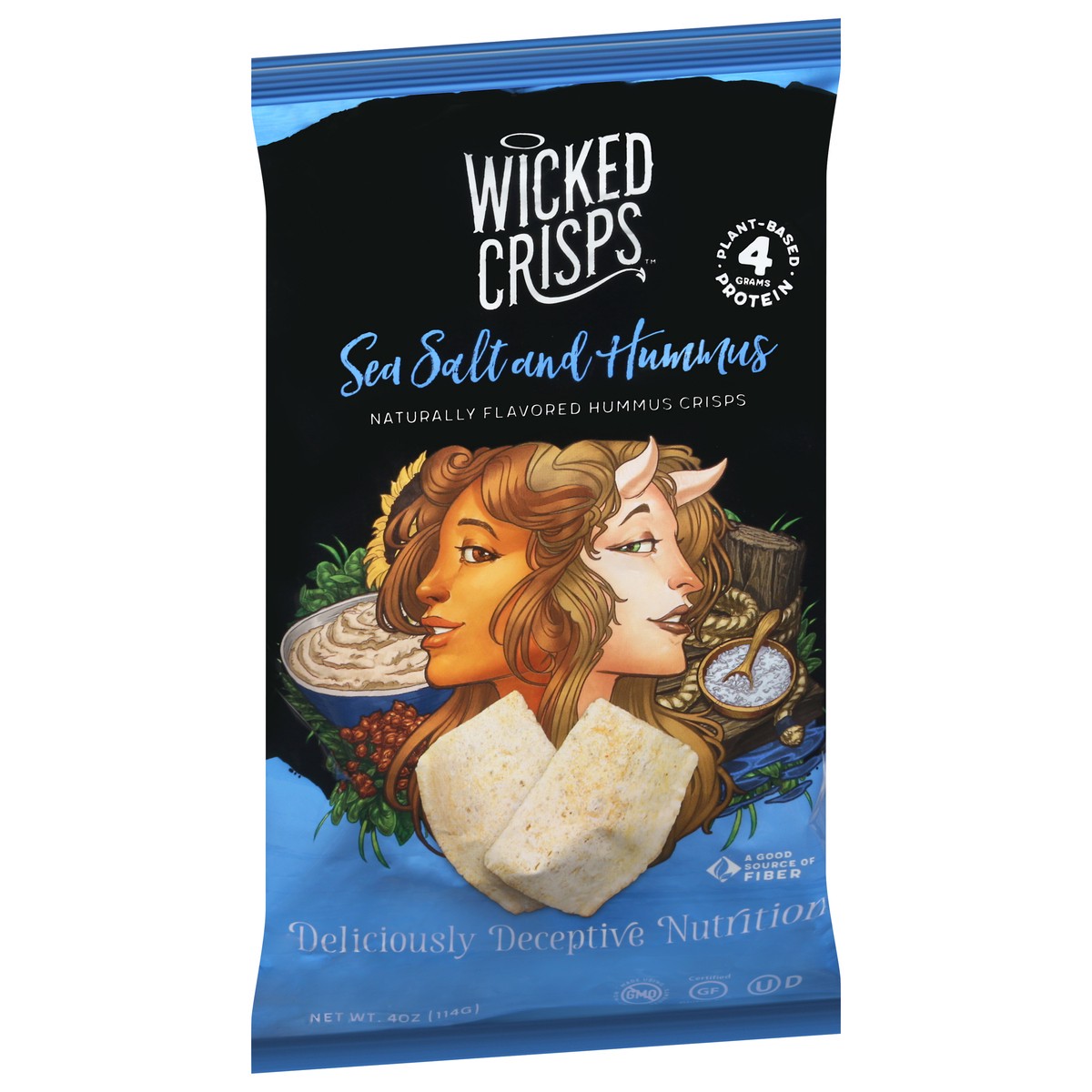 slide 3 of 13, Wicked Crisps Sea Salt and Hummus Crisps 4 oz, 4 oz
