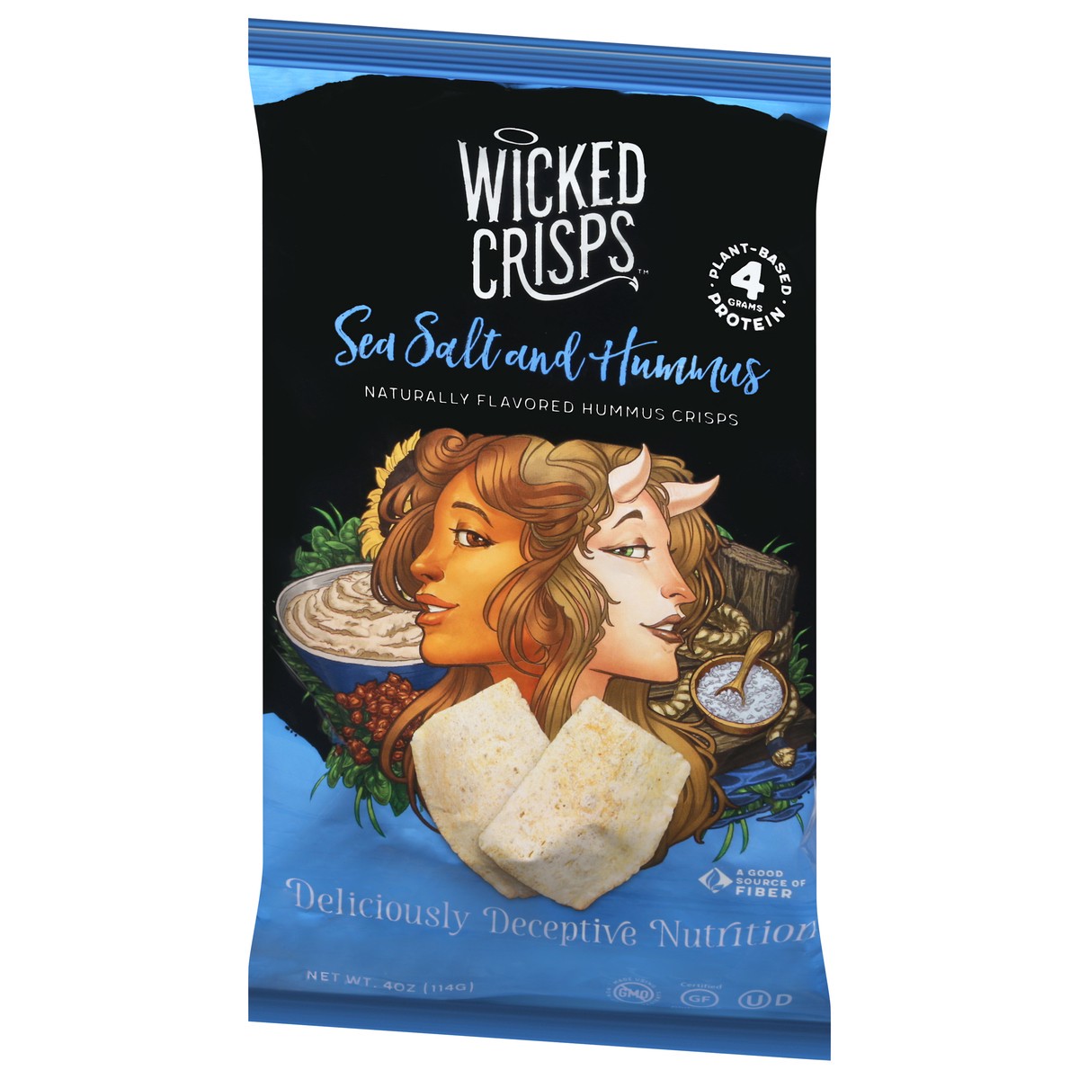 slide 4 of 13, Wicked Crisps Sea Salt and Hummus Crisps 4 oz, 4 oz