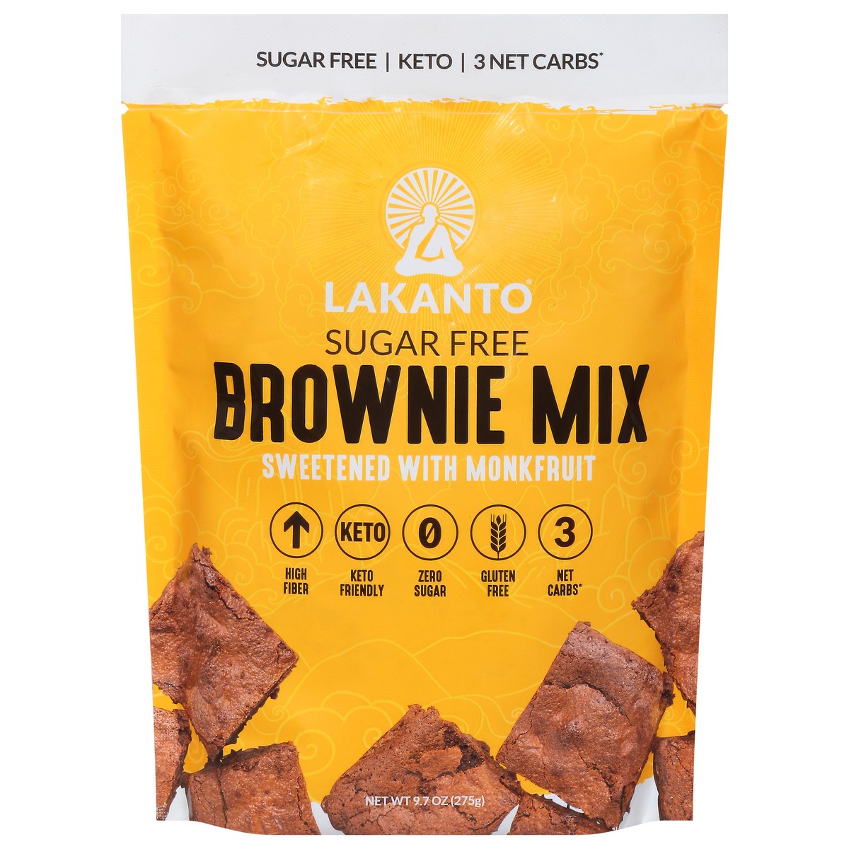 slide 1 of 9, Lakanto Sugar Free Brownie Mix 9.7 oz, 9.7 oz