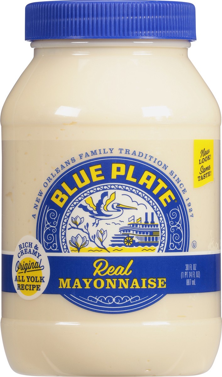 slide 6 of 9, Blue Plate Real Mayonnaise 30 fl oz, 30 fl oz