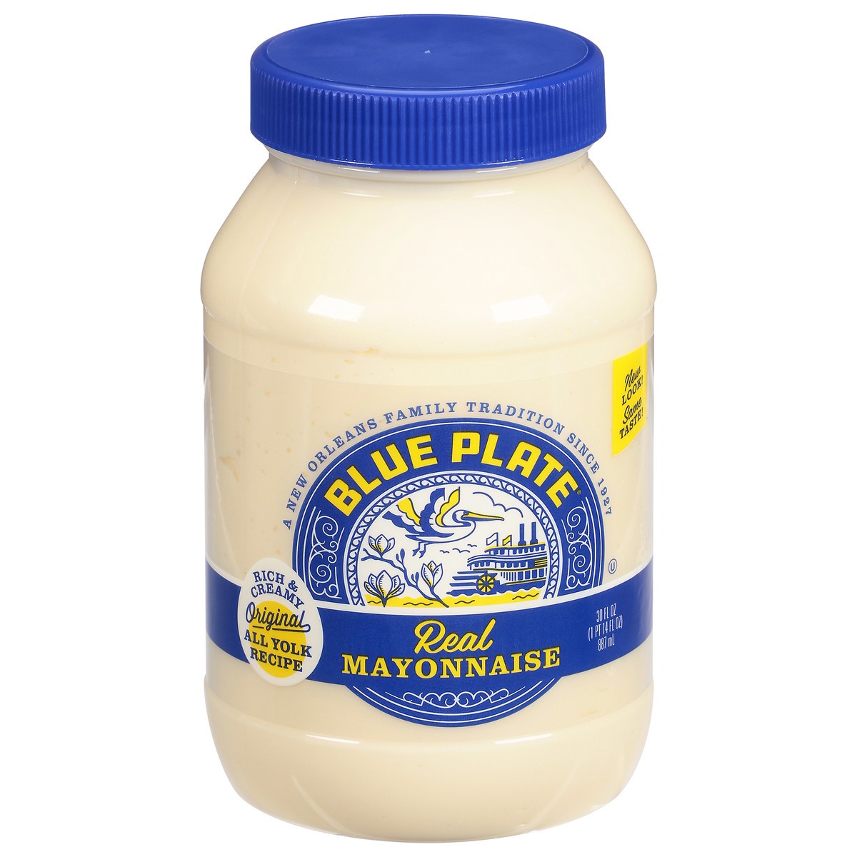 slide 1 of 9, Blue Plate Real Mayonnaise 30 fl oz, 30 fl oz