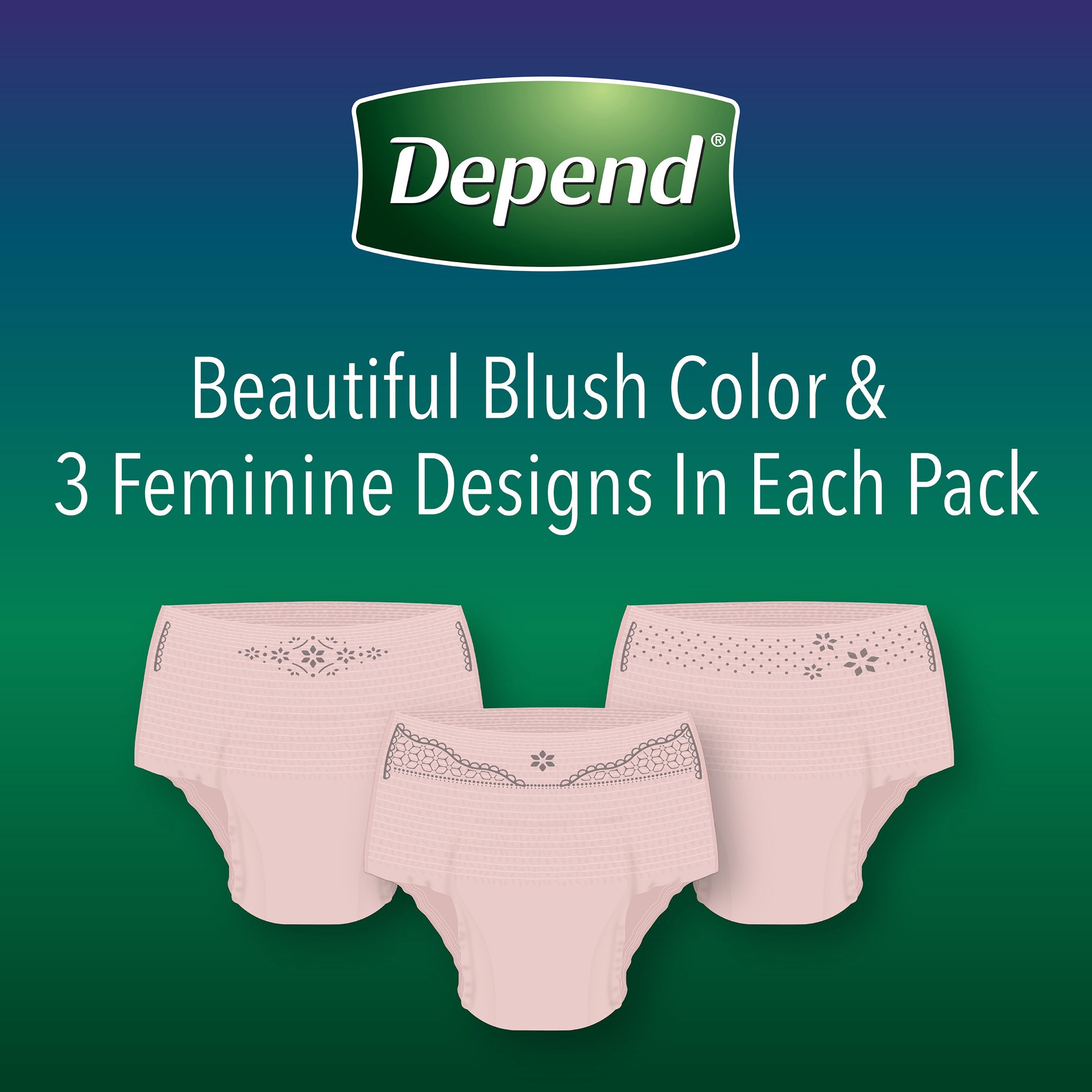 slide 3 of 6, Depend Night Defense Overnight Underwear for Women XL, 12 ct