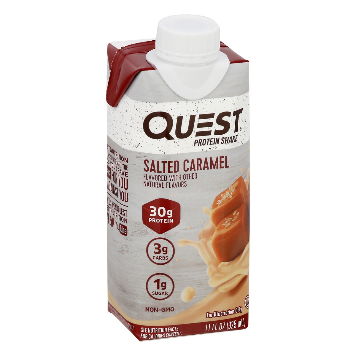 slide 6 of 9, Quest Protein Shake, Salted Caramel, 11 oz
