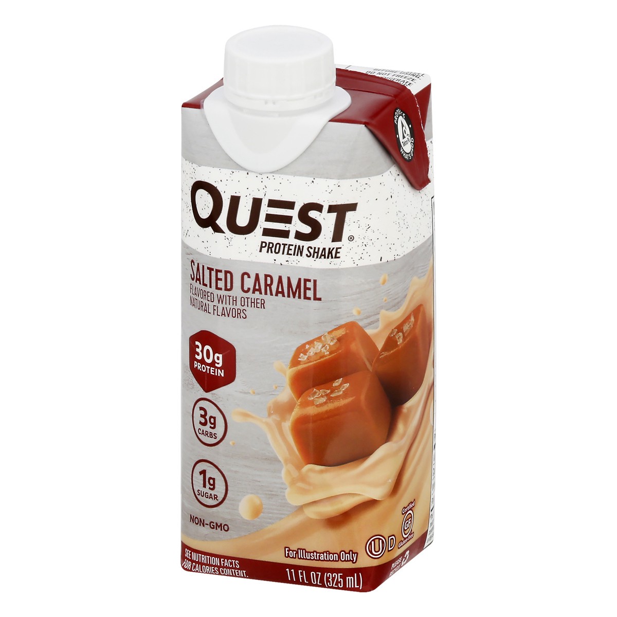 slide 3 of 9, Quest Protein Shake, Salted Caramel, 11 oz