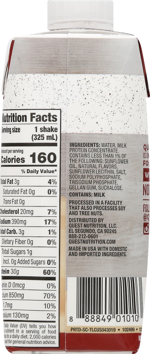 slide 8 of 9, Quest Protein Shake, Salted Caramel, 11 oz