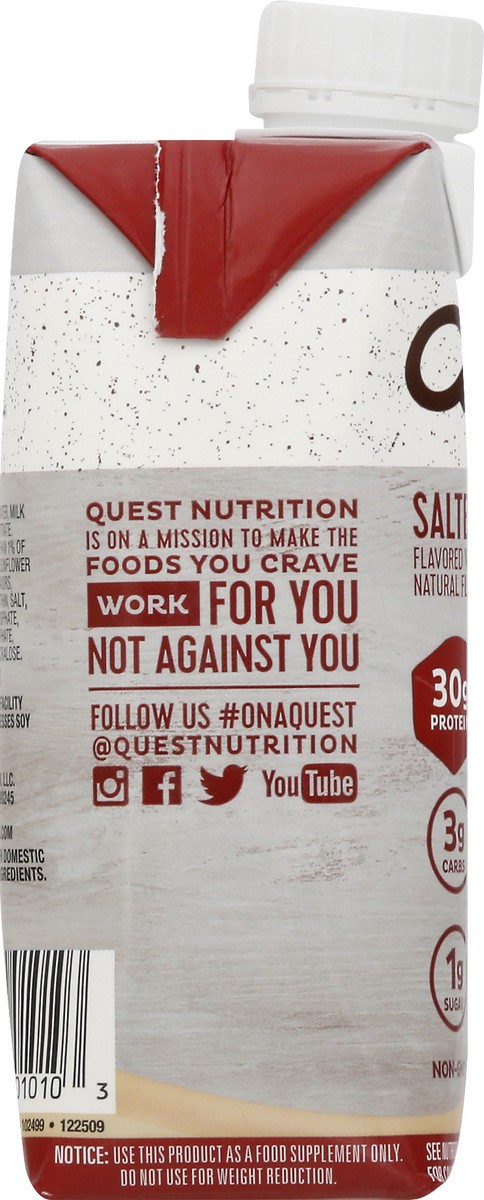 slide 5 of 9, Quest Protein Shake, Salted Caramel, 11 oz