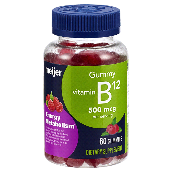 slide 1 of 1, Meijer Vitamin B12, 60 ct; 500 mcg
