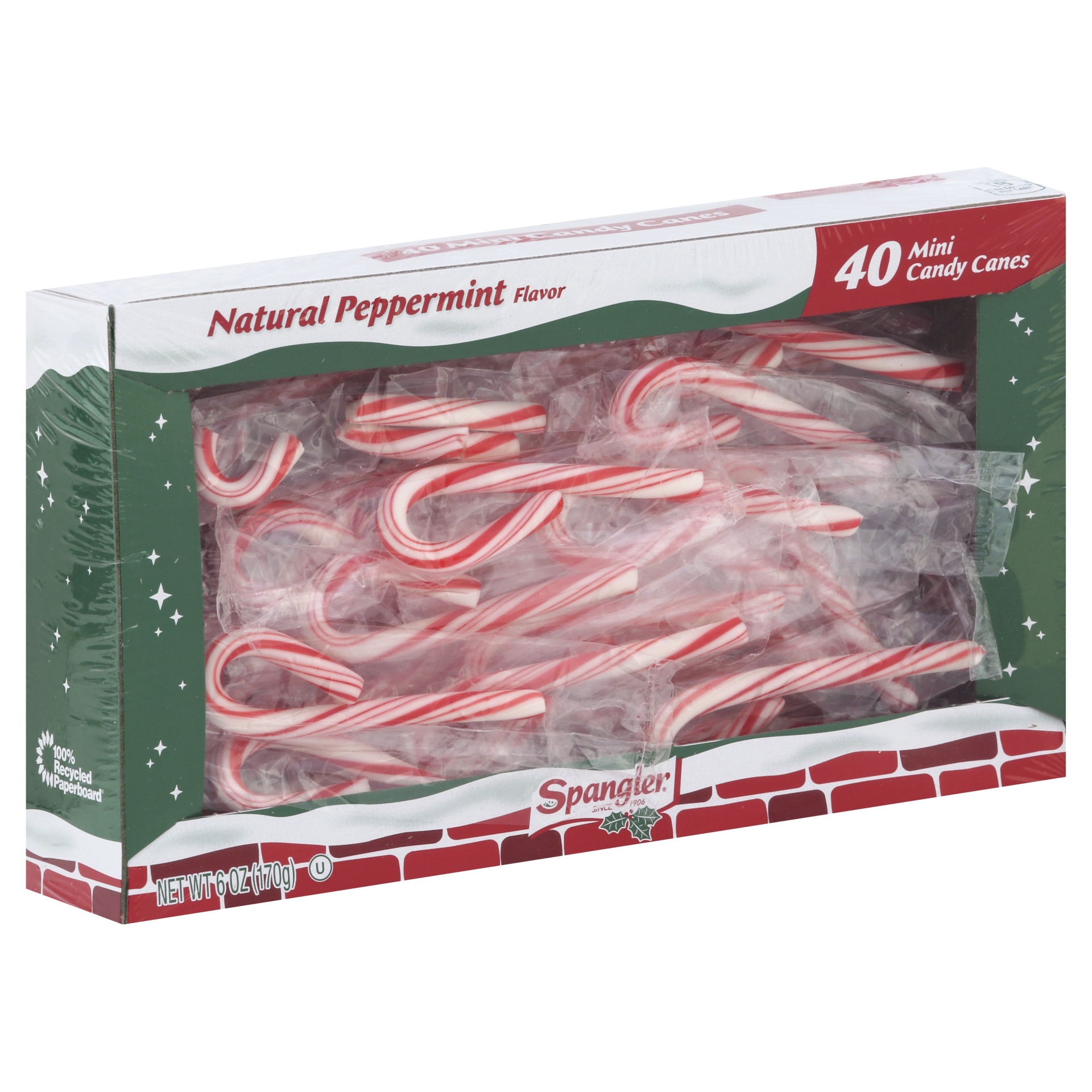 Spangler Mini Red White Peppermint Candy Canes 40 Ct | Shipt