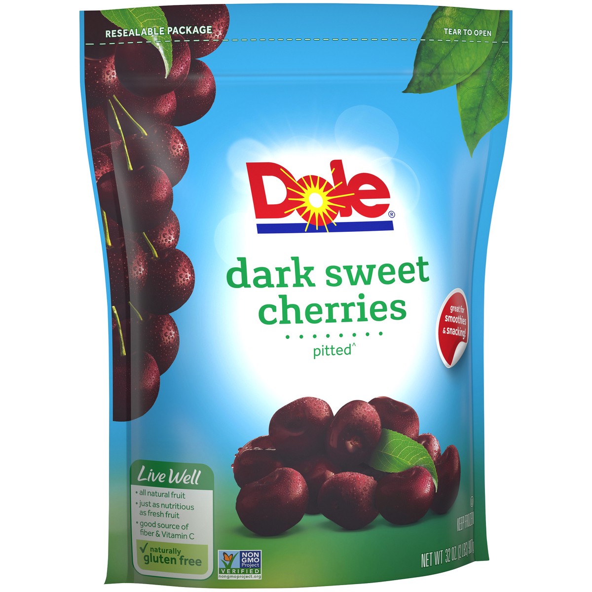 slide 5 of 9, Dole Dark Sweet Cherries, 32 oz