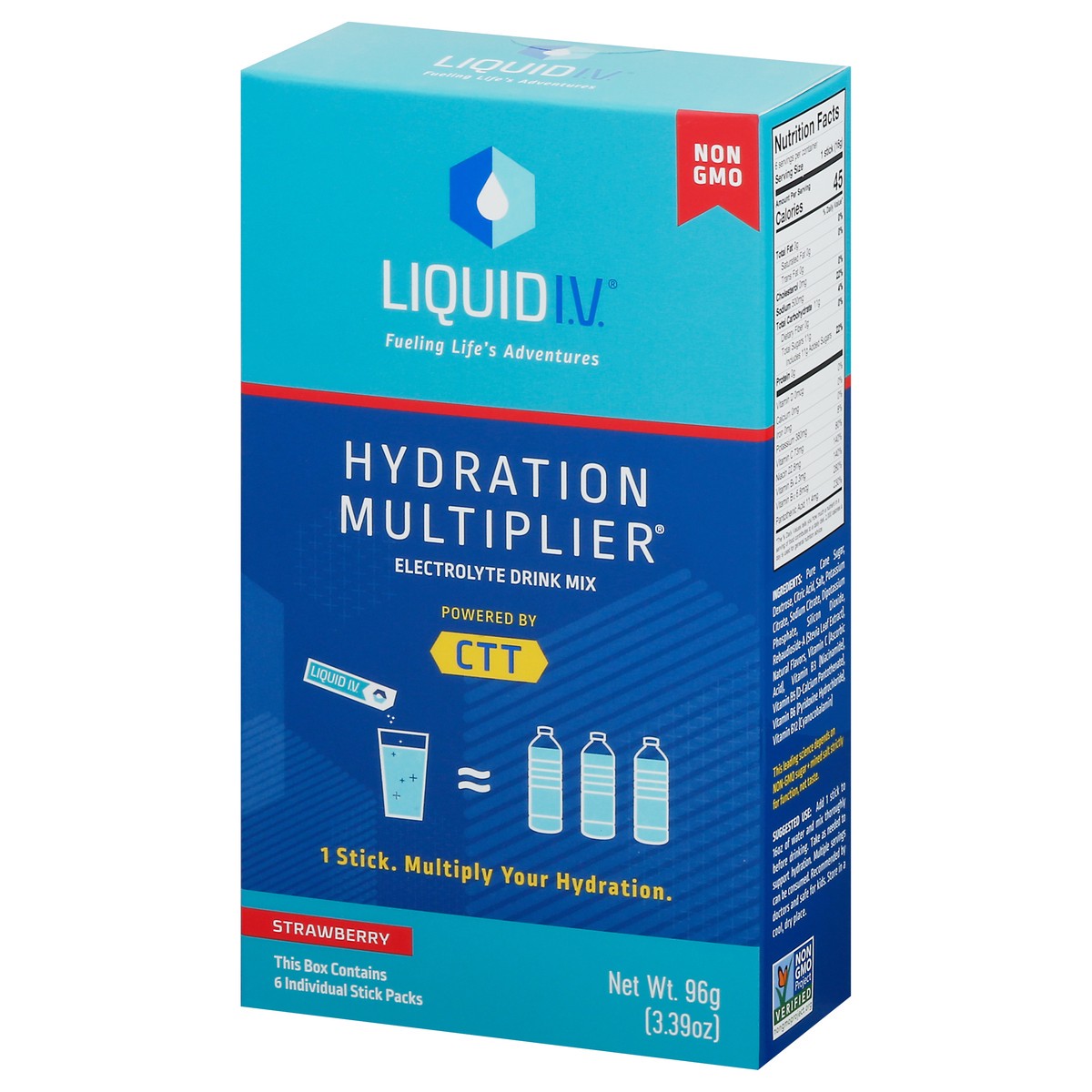 slide 7 of 14, Liquid I.V. Hydration Multiplier Electrolyte Powder Packet Drink Mix, Strawberry- 3.38 oz, 6 ct