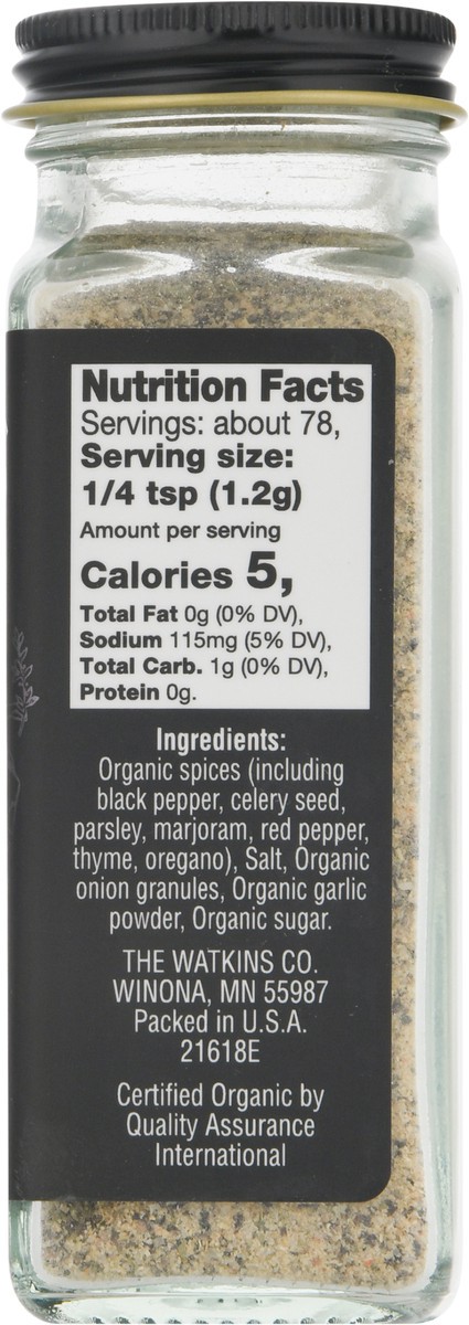 slide 3 of 9, Watkins Organic Seafood & Poultry Seasoning 3.3 oz, 3.3 oz