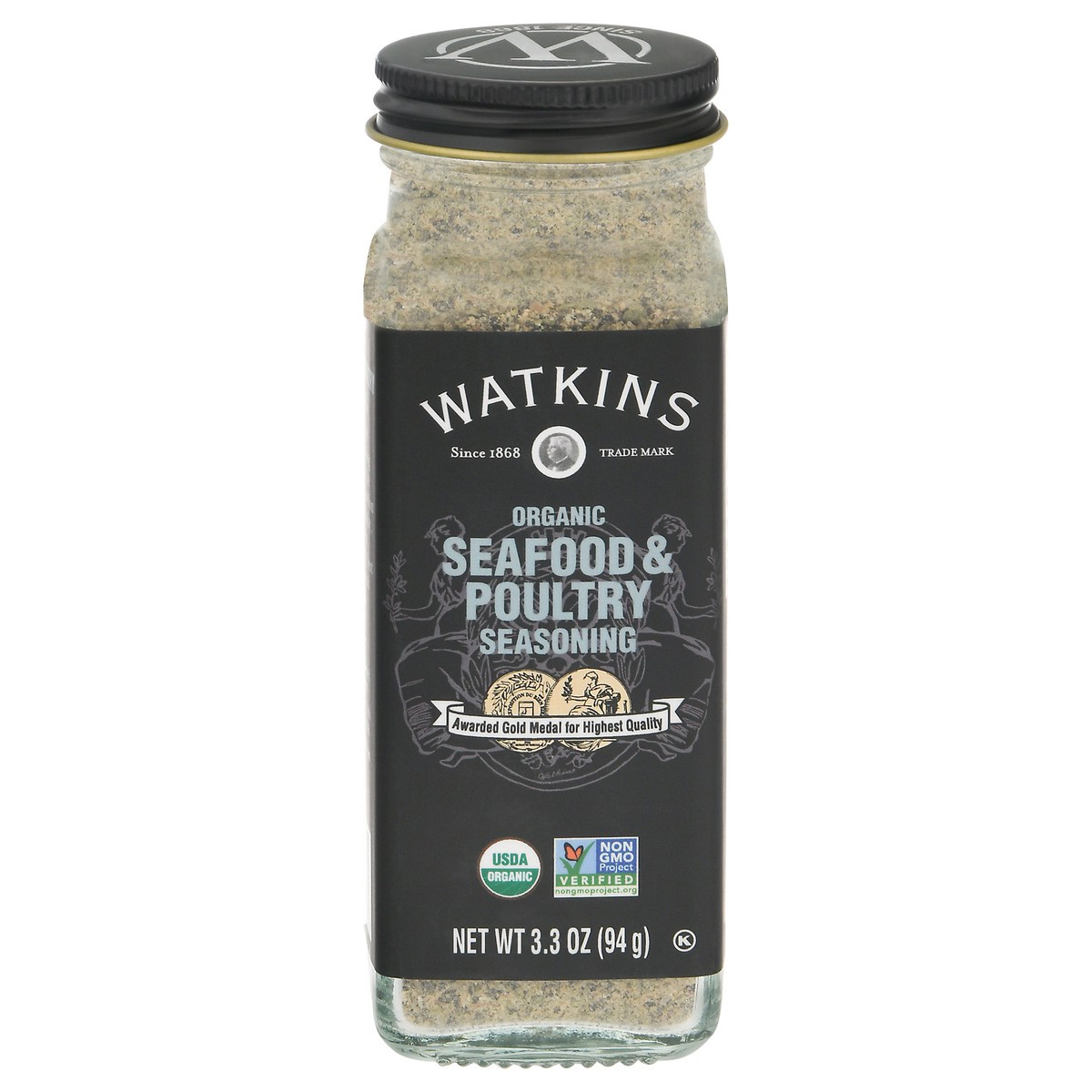 slide 1 of 9, Watkins Organic Seafood & Poultry Seasoning 3.3 oz, 3.3 oz