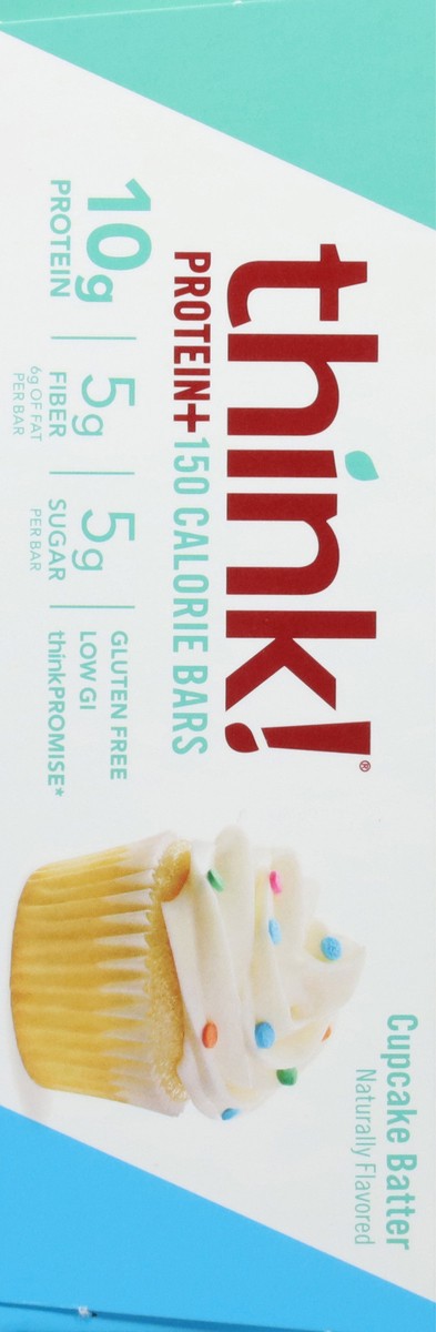 slide 4 of 12, think! Protein+ Cupcake Batter 150 Calorie Bars 10 - 1.41 oz Bars, 10 ct