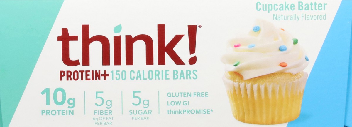 slide 9 of 12, think! Protein+ Cupcake Batter 150 Calorie Bars 10 - 1.41 oz Bars, 10 ct