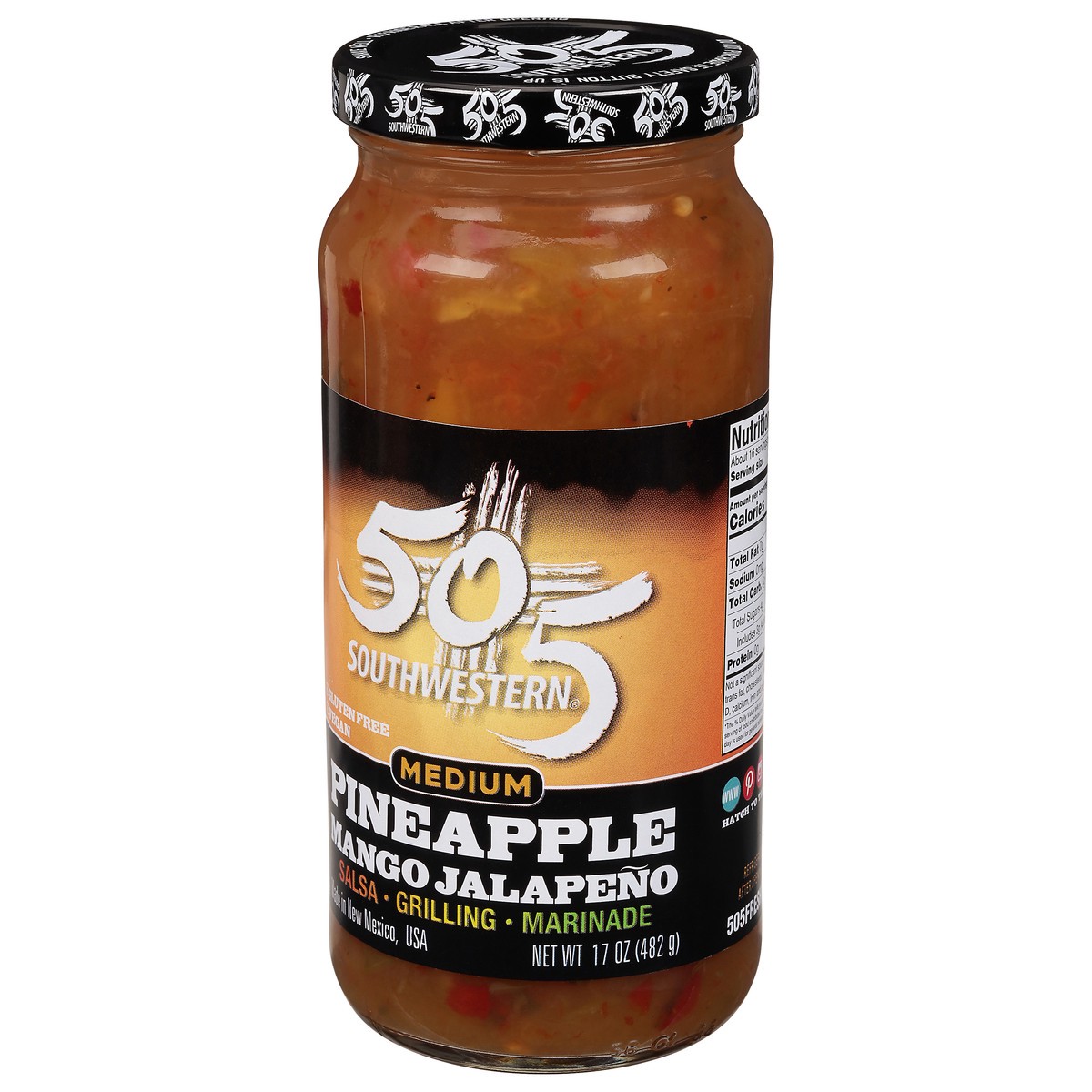 slide 2 of 9, 505 Southwestern Medium Pineapple Mango Jalapeno Salsa 17 oz, 17 oz