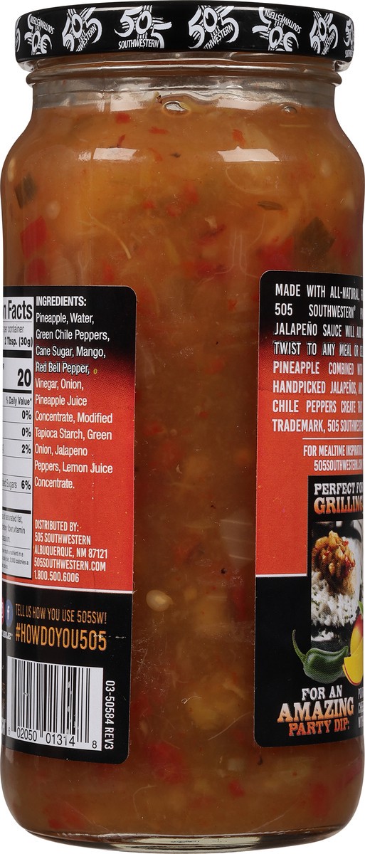 slide 4 of 9, 505 Southwestern Medium Pineapple Mango Jalapeno Salsa 17 oz, 17 oz