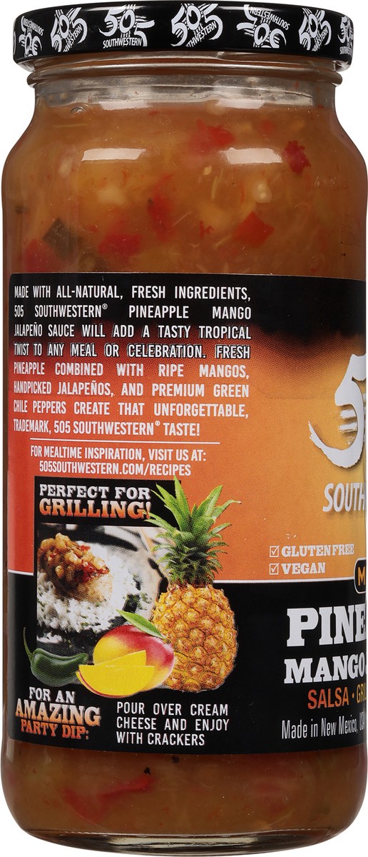 slide 6 of 9, 505 Southwestern Medium Pineapple Mango Jalapeno Salsa 17 oz, 17 oz