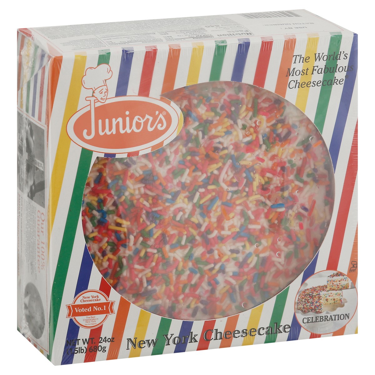 slide 8 of 13, Junior's New York Cheesecake 24 oz, 24 oz