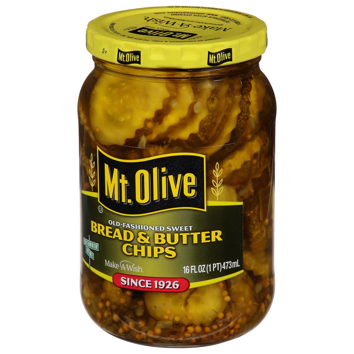 slide 6 of 12, Mt. Olive Bread & Butter Chips Pickles 16 fl oz Jar, 16 fl oz
