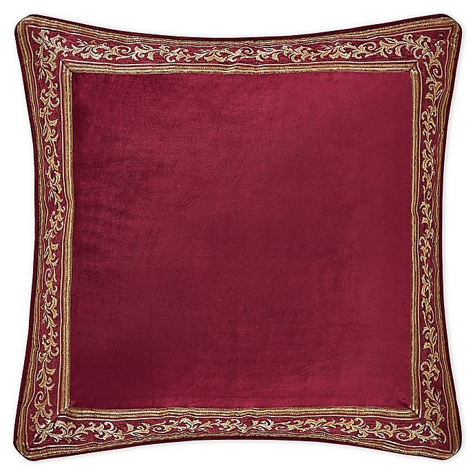 slide 1 of 3, J. Queen New York Maribella European Sham - Crimson, 1 ct