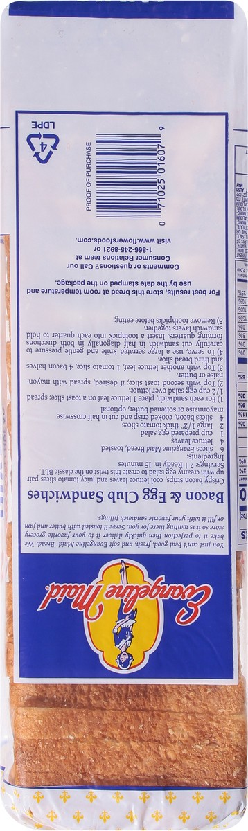 slide 10 of 14, Evangeline Maid Enriched Bread Giant 24 oz, 24 oz