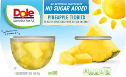 Dole Pineapple Tidbits, No Sugar Added