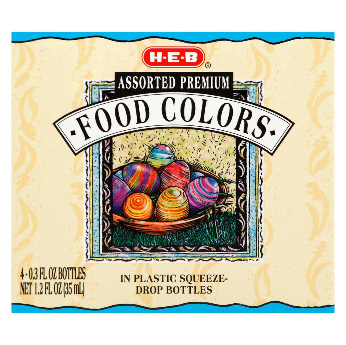 slide 1 of 1, H-E-B Assorted Premium Food Colors, 4 ct