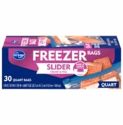 Kroger Quart Slider Freezer Bag