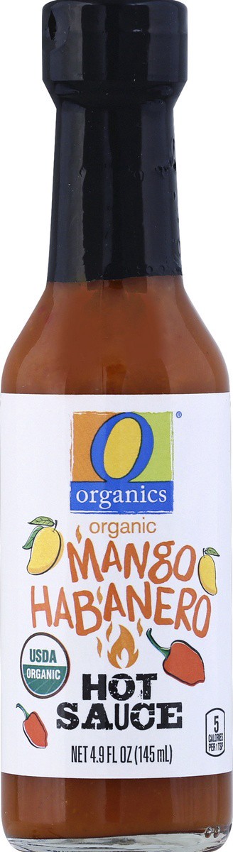 slide 2 of 2, O Organics Hot Sauce Mango Habanero, 1 ct