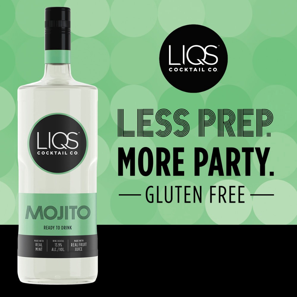 slide 2 of 4, LIQS Mojito Ready to Drink Cocktail, 1.5 liter