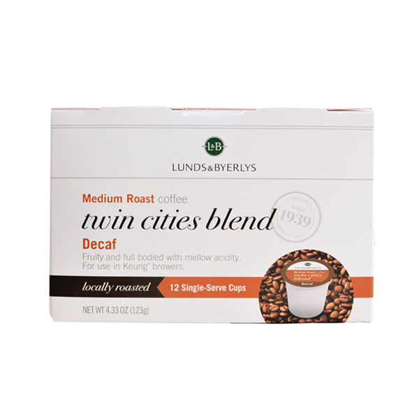 slide 1 of 1, L&B K-Cups Decaf Twin Cities Blend Coffee - 12 ct, 12 ct