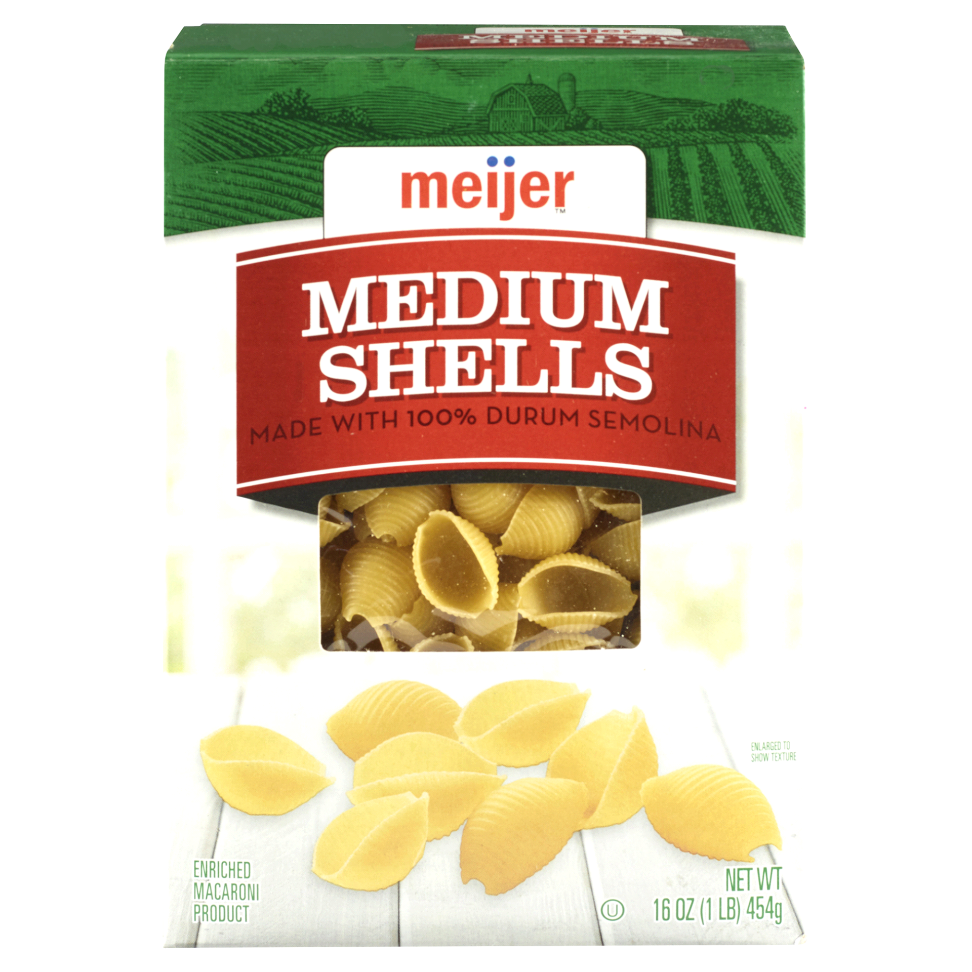 slide 1 of 1, Meijer Medium Pasta Shells, 16 oz